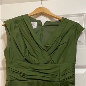 Beautifully detailed green dress